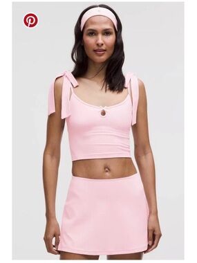 Lululemon Balletcore Nulu Bow-Detail Top and Skirt